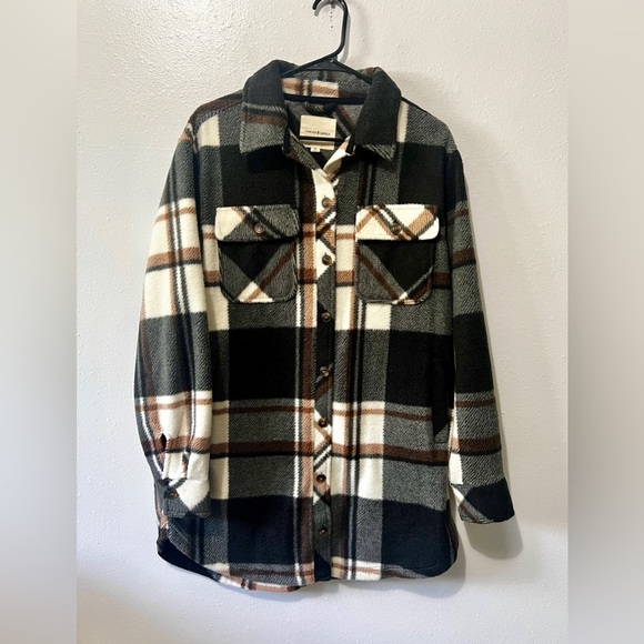 Thread & Supply Autumn Plaid Flannel Shaket - Medium - Picture 5 of 10